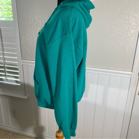 Fruit of the Loom Jersey front zip up  hoodie jacket - Picture 2 of 8